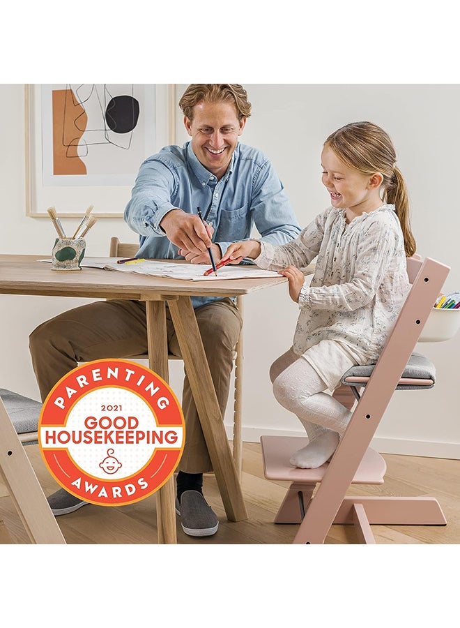 Tripp Trapp Chair Storm Grey + Baby Set Storm Grey + Harness Beige