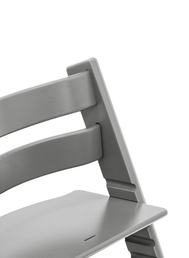 Tripp Trapp Chair Storm Grey + Baby Set Storm Grey + Harness Beige