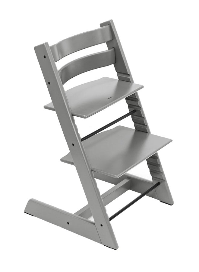 Tripp Trapp Chair Storm Grey + Baby Set Storm Grey + Harness Beige