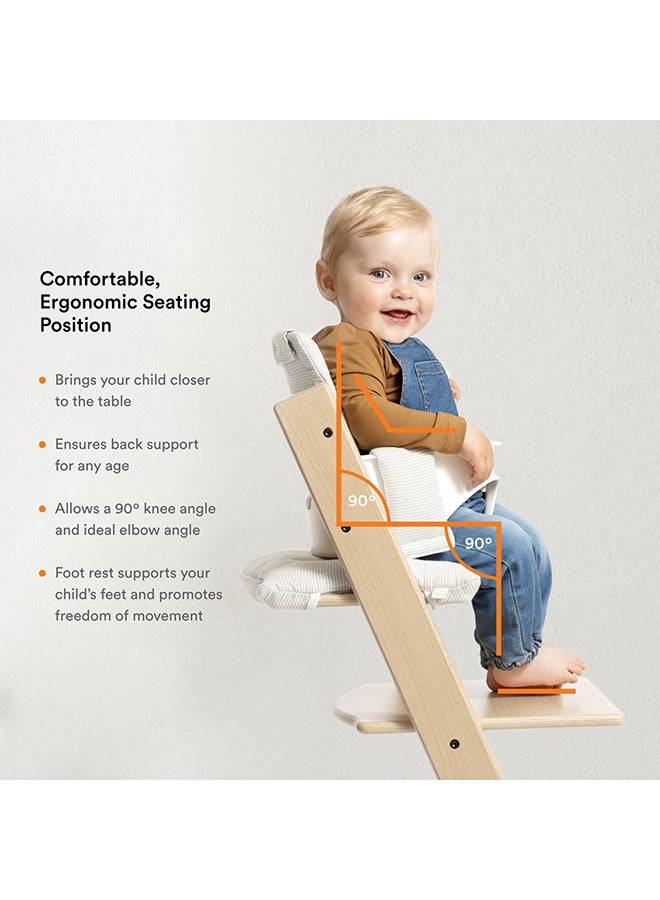 Tripp Trapp High Chair With Baby Set Adjustable, Convertible Chair For Children And Adultsergonomic And Classic Design - Black