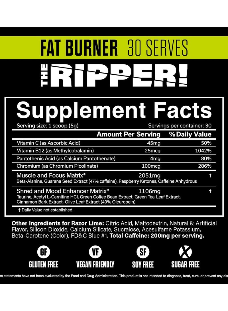 JNX The Ripper 30 Servings Fruit Punch 150g