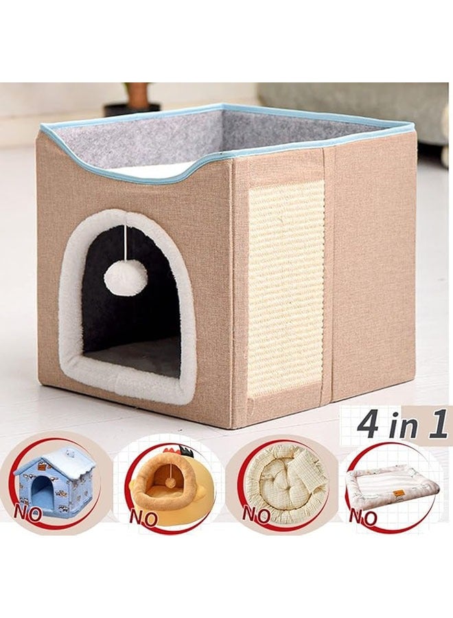 Foldable Double Layer Square Cat Sleeping House