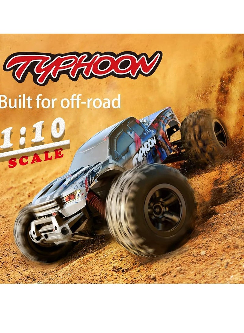 AKDC RC Cars, Hobby Grade 4WD 60+ KM/H Fast Speed Remote Control Truck, All Terrain Off Road Electric Buggy with 2000 mAh Modular Battery for Adults and Boys (Advanced Modding Support)