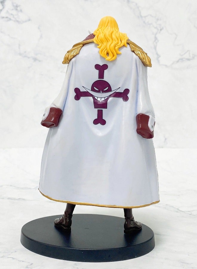 Anime One Piece Action Figure, Whitebeard Pirates Edward Newgate Figure, Young Whitebeard Action Figure with Base, Collectible Model Statue Anime Figure Toy 18.5cm