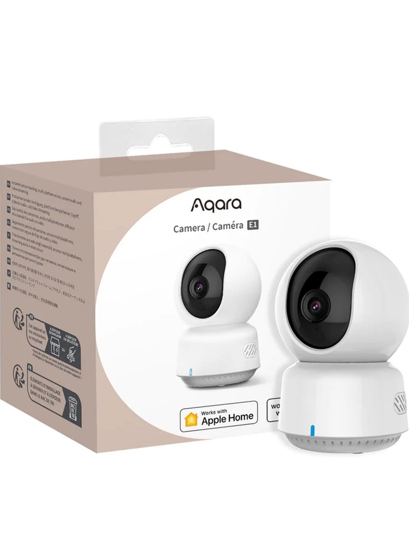 Aqara 2K Indoor Security Camera E1,HomeKit Secure Video Indoor Camera,Two-Way Audio,Night Vision,Person Tracking,Wi-Fi 6,Supports HomeKit, Alexa and IFTTT