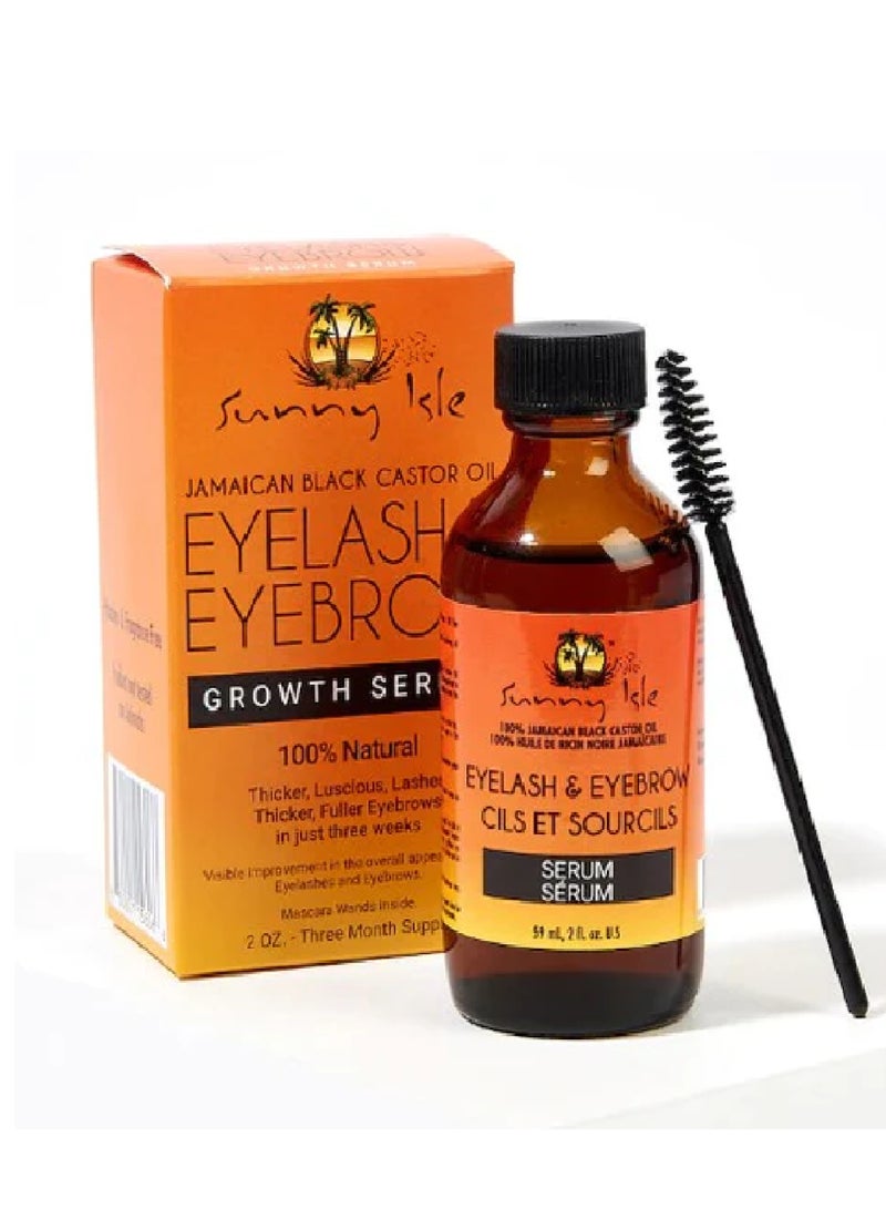 SUNNY ISLE JBCO EYELASH&EYEBROW GROWTH SERUM 2oz.