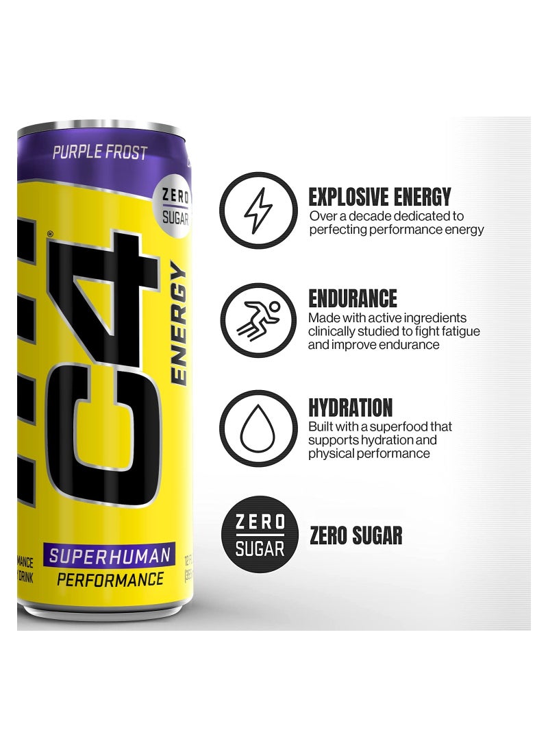 C4 Original Sugar Free Energy Drink 12 Fl Oz (Pack of 12)