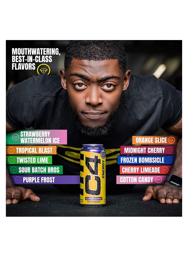 C4 Original Sugar Free Energy Drink 12 Fl Oz (Pack of 12)