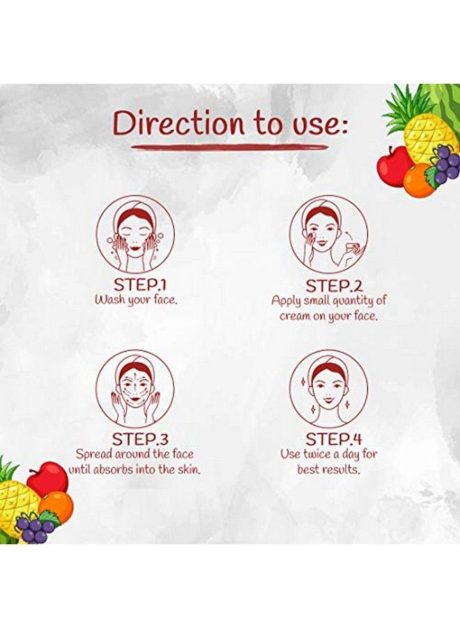Fruit Cream For Moisturizing Glowing Skin Paraben Free 250Gram Suitable For All Skin Types