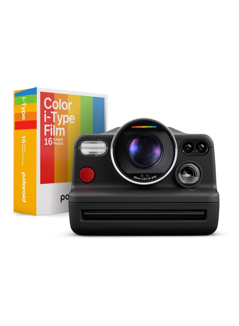 Polaroid I-2 Instant Camera Bundle with Color i-Type Film Double Pack (16 Photos) - Full Manual Control, app Enabled Analog Instant Camera with Polaroid's sharpest 3-Element Lens