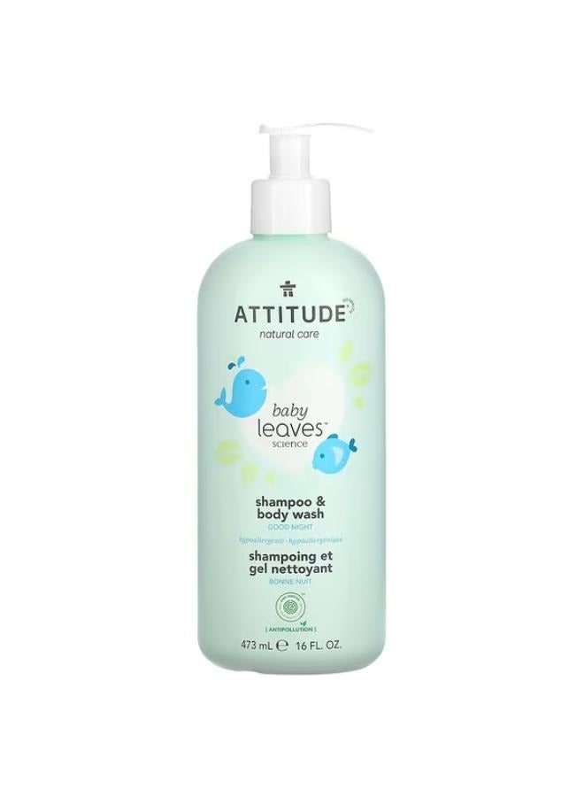 Baby Leaves Science, Shampoo & Body Wash, Good Night, 16 fl oz (473 ml)