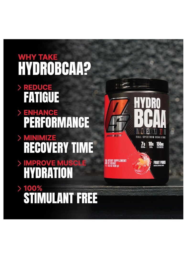 PROSUPPS Hydro BCAA Plus Essentials 30 Serving Fruit Punch