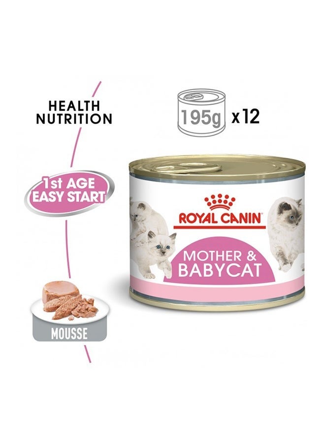 Feline Health Nutrition Mother & Babycat Mousse Wet Food Cans Pack of 12