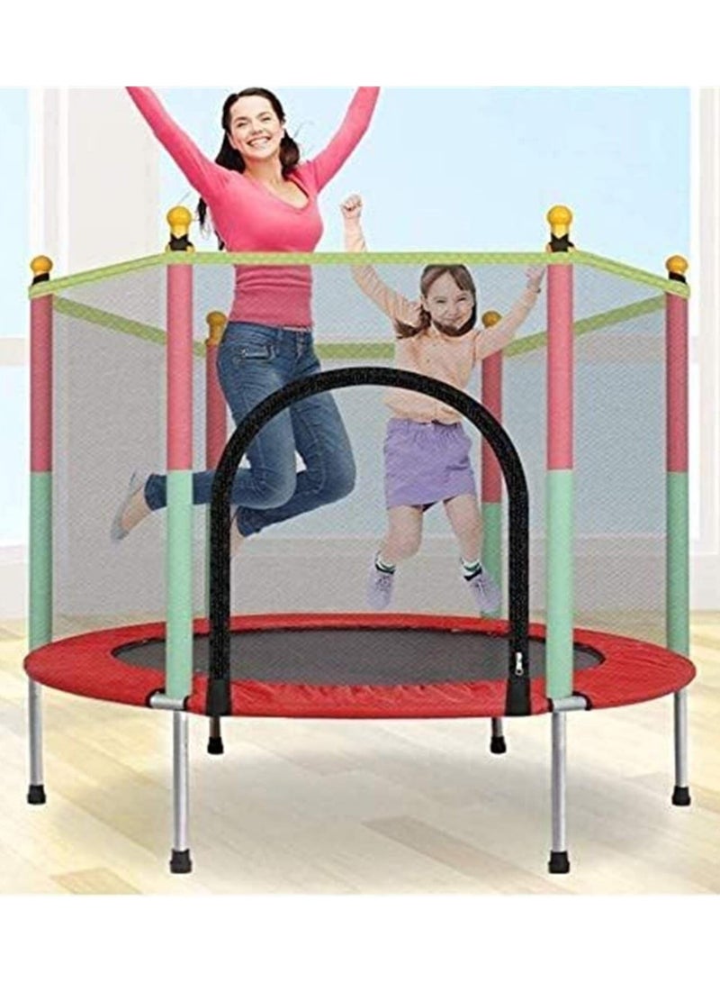 Brincolines For Kids Brincolin Trampoline For Kids 1.4 Metre With Padded Bars And Reinforced Springs Safe And Sturdy Children's Trampoline Indoor Toy