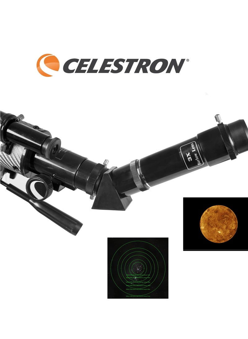 Telescope Travel Scope Case 60 DX with Smartphone Adapter and Free ECLIPSMART SOLAR Filter | Contains free astronomy software and a product-specific download eBook