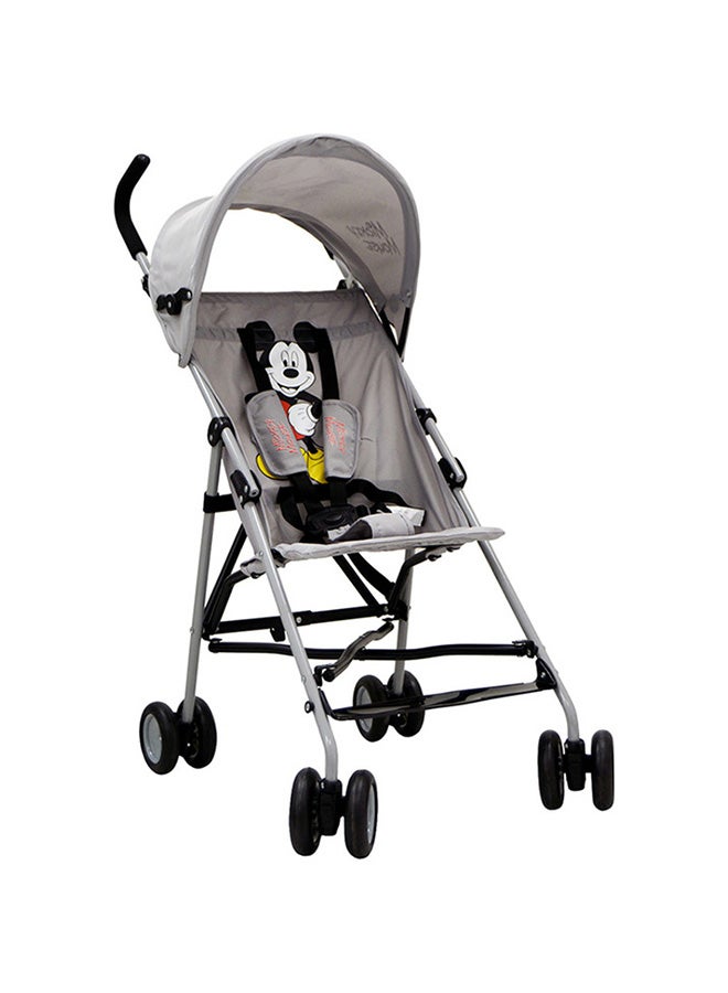 Mickey Mouse Umbrella Stroller With Carry Strap, Grey