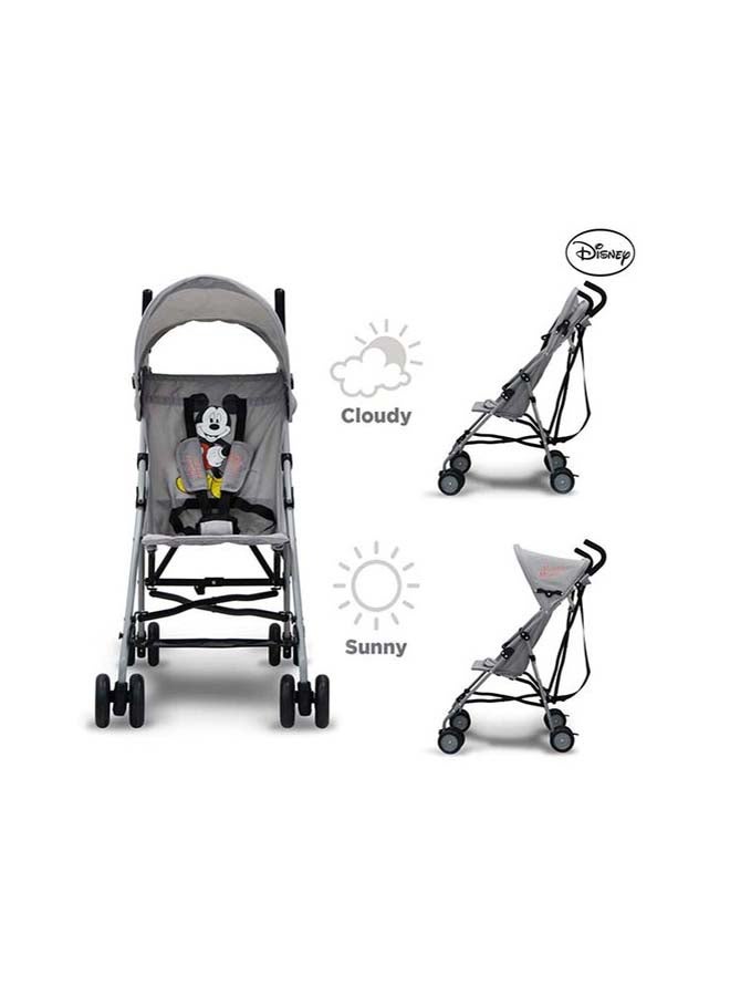 Mickey Mouse Umbrella Stroller With Carry Strap, Grey