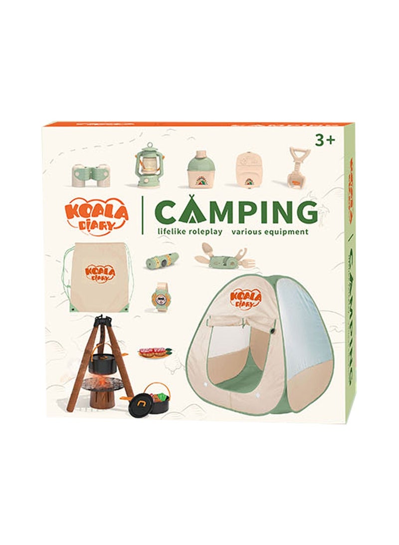 Mini Camper Kit: 17-Piece Play Tent & Gear