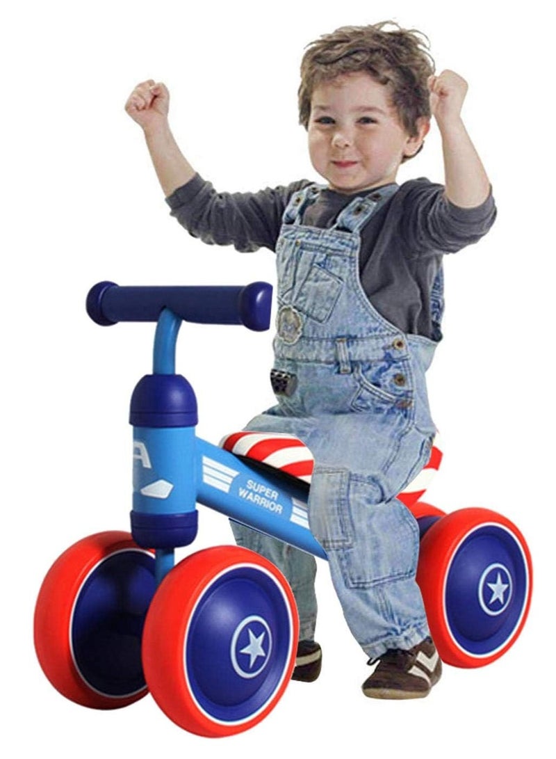 Baby Balance Bike for 2 Year Old Boys Girls, No Pedal Baby Bike with 4 Silence Wheels