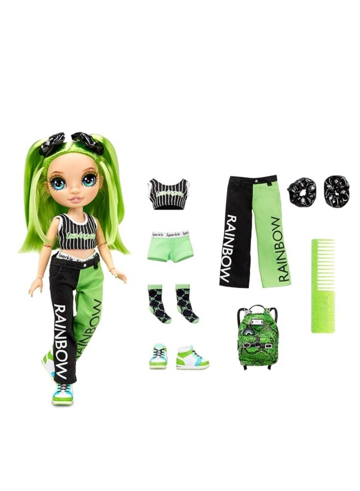 Junior High Jade Hunter - 9-Inch Green Fashion Doll With Accessories