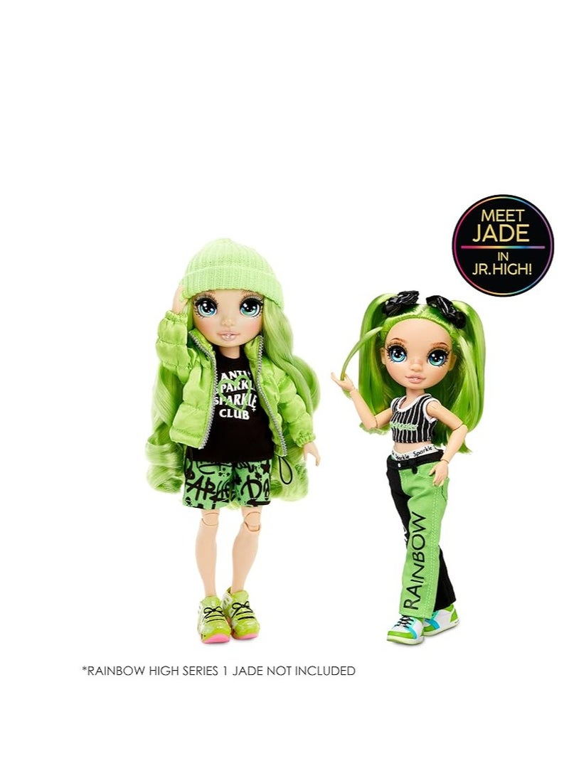 Junior High Jade Hunter - 9-Inch Green Fashion Doll With Accessories