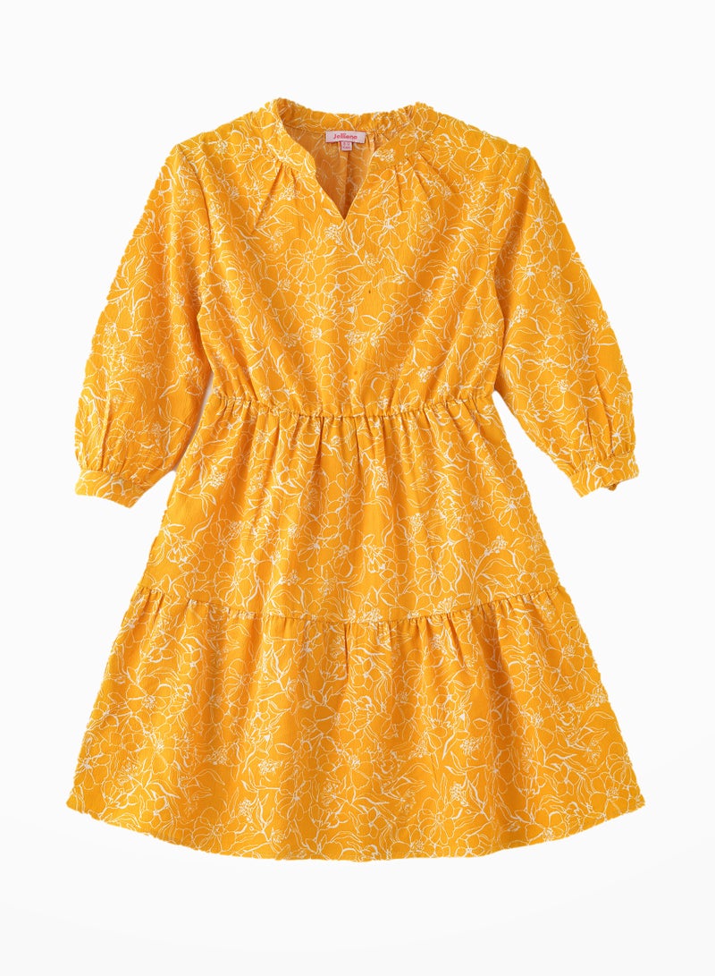 Tween Twirl: Girls' Flowy Georgette Dress Breezy Comfort & Summer Chic