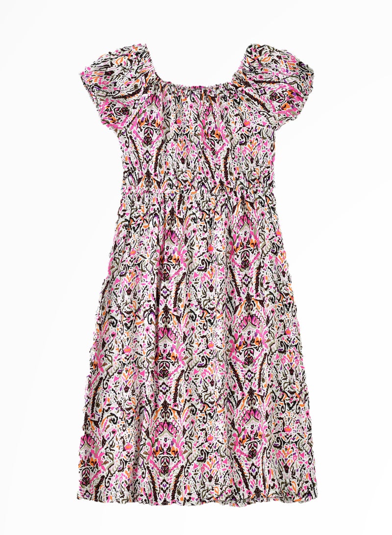 Tween Twirls: Girls' Breezy Crepe Dress Summer Style & Endless Fun