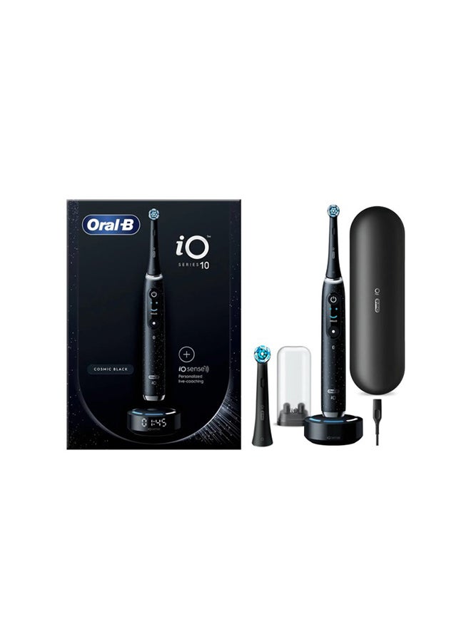 Io Series 10 Cosmic Black Ai Rechargeable Tooth Brush, 7 Smart Modes 3D Teeth Trackingr