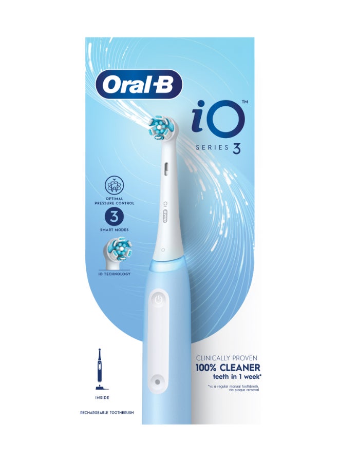 iO3 Series 3 Rechargeable Electric Toothbrush, 3 Smart Modes. Io Technology, Artificial Intelligence, Optimal Pressure Control