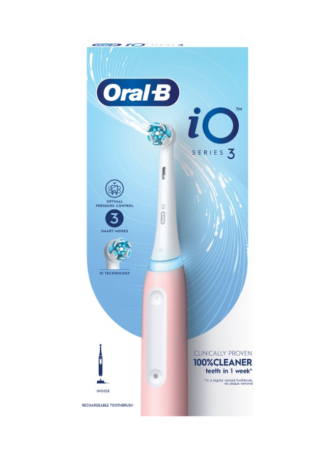 iO3 Series 3 Rechargeable Electric Toothbrush, 3 Smart Modes. Io Technology, Artificial Intelligence, Optimal Pressure Control