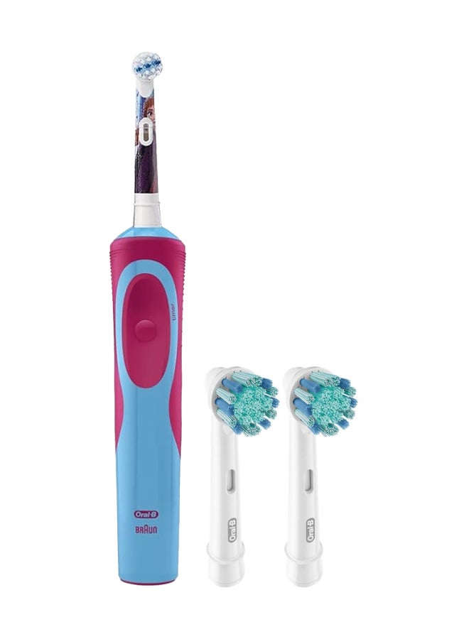Vitality D12 Frozen Rechargeable Kids Tooth Brush Frozen + Eb 10 2K Kids Brush Head