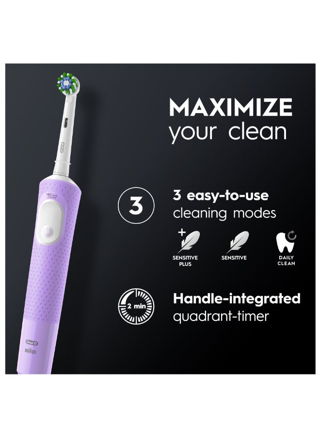 Vitality 300 Rechargeable Toothbrush With Crossaction Brush Head, 3 Cleaning Modes & 2 Minutes Built-In Timer