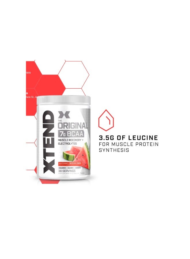 Xtend The Original 7G BCAA Muscle Recovery + Electrolytes, Watermelon Explosion Flavor - 30 Servings