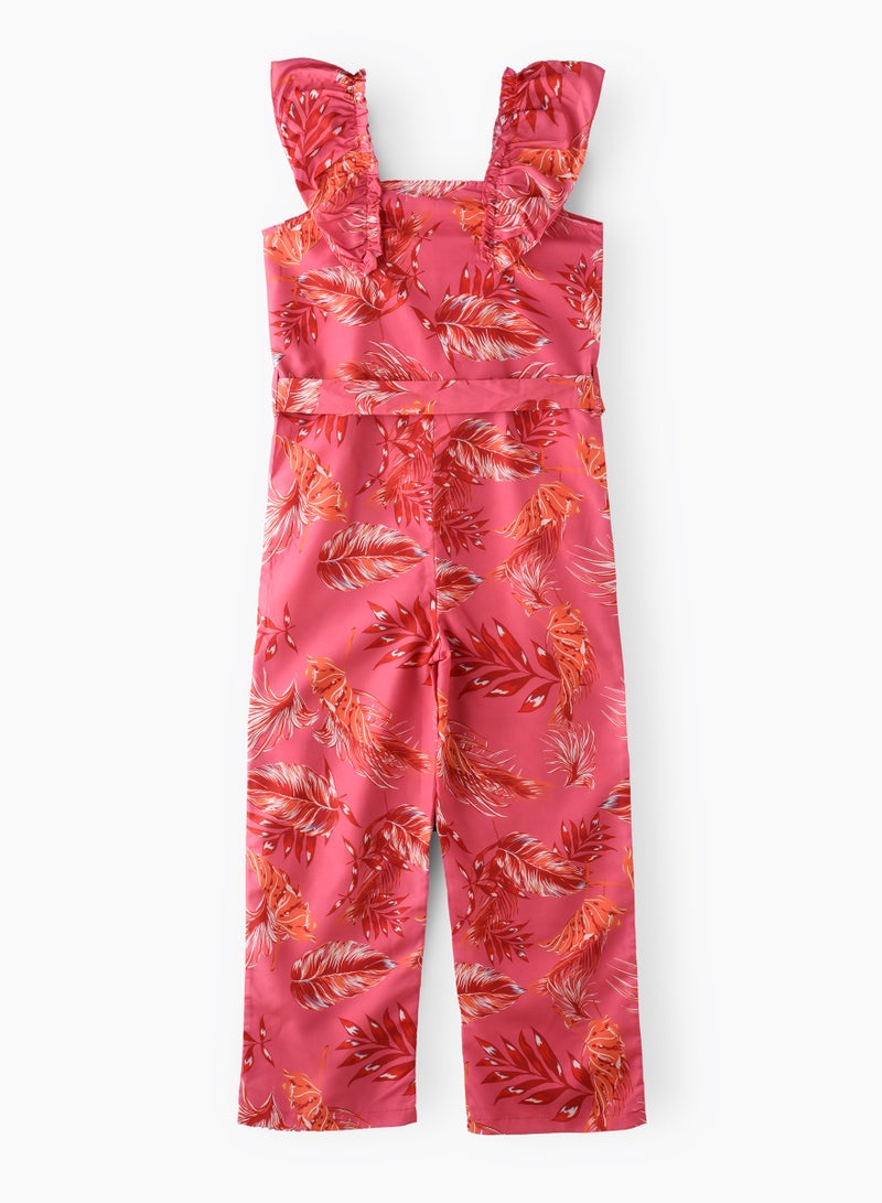 Tween Trendsetter: Printed Jumpsuit Effortless Style & Summer Fun