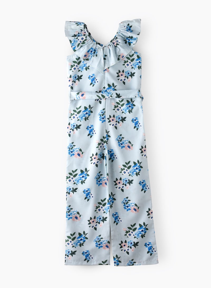 Tween Trendsetter: Printed Jumpsuit Effortless Style & Summer Fun