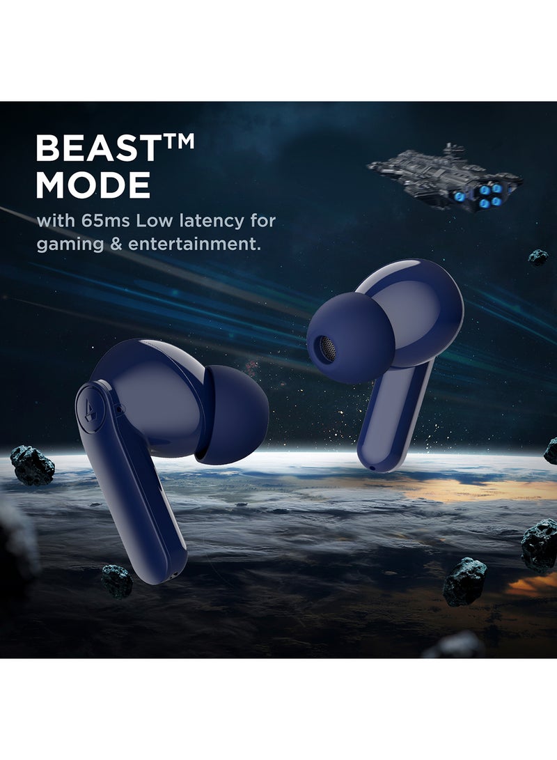 Airdopes 131 PRO With 11mm Drivers,45Hrs Playback,ASAP Charge & Quad Mic Enx Royal Blue