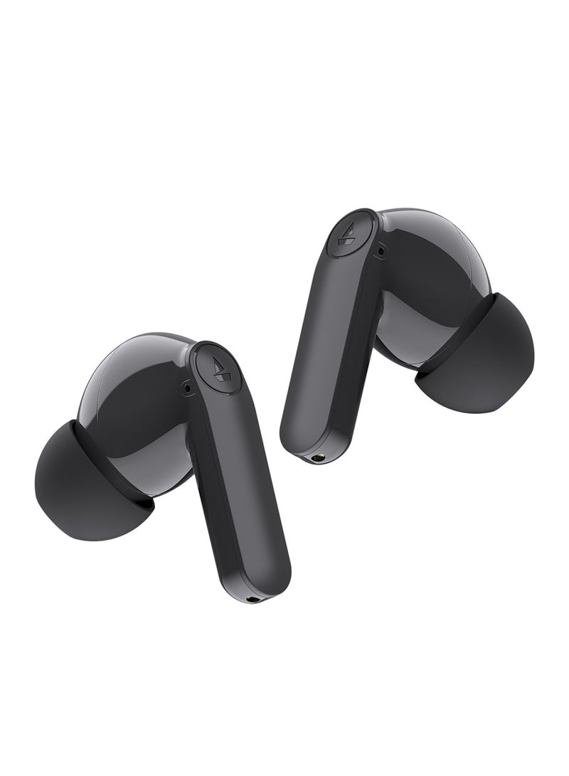Airdopes 131 PRO With 11mm Drivers, 45Hrs Playback,ASAP Charge & Quad Mic Enx Active Black
