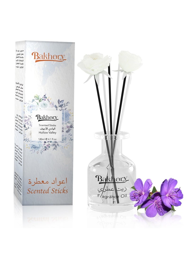 Air Freshner Hollow Valley Reed Diffuser Set, Long Lasting Aromatherapy Sticks, 120ml 4.1 Fl. Oz