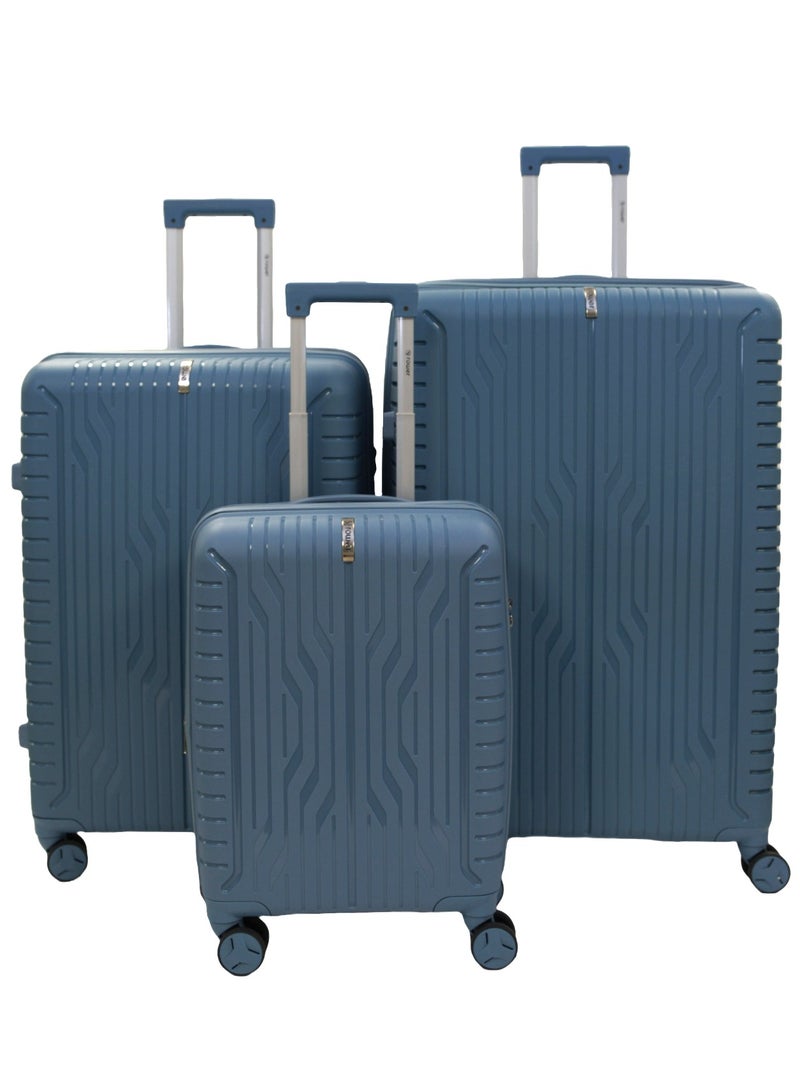 3-Piece Luggage Expandable Luggage Set Lightweight PP with Spinner Wheels & TSA Lock