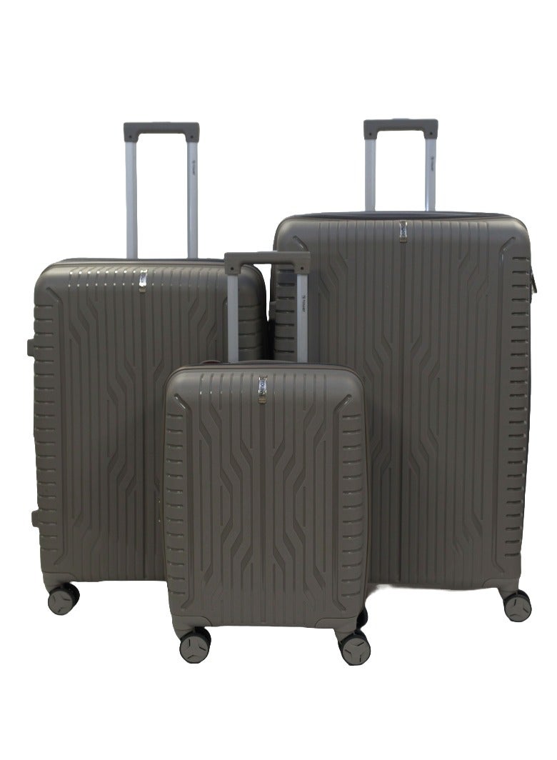 3-Piece Luggage Expandable Luggage Set Lightweight PP with Spinner Wheels & TSA Lock