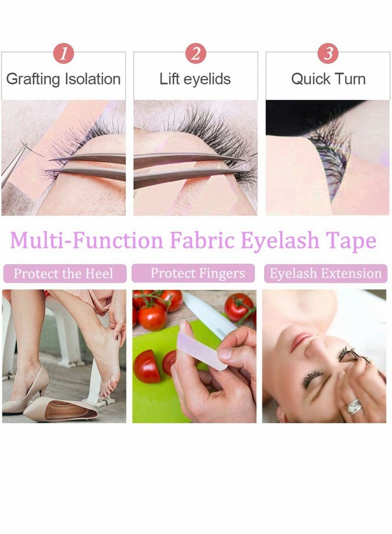 Eyelash Tape, Lash Tape for Extension, Non-Woven Fabric Adhesive Breathable Micropore Medical Extension Supply Total 6 Rolls, Purple
