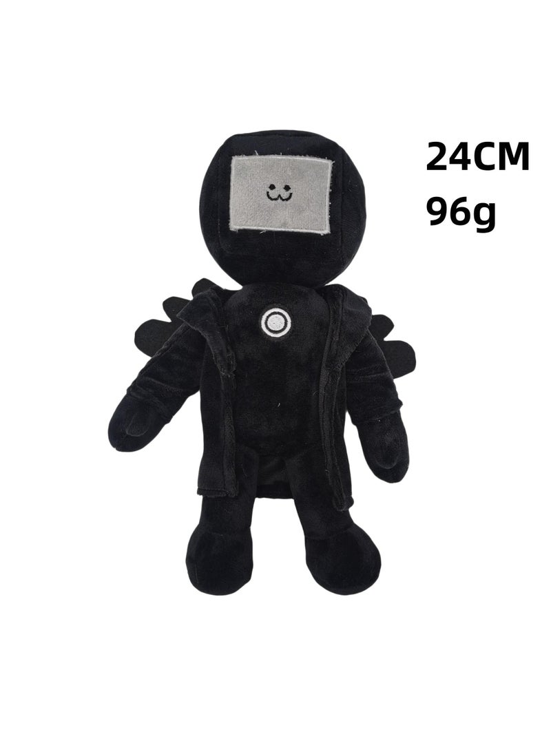 Stuffed Plush Toys Grotesque Toilet Man Chainsaw Man Funny And Interesting Dolls Black-F