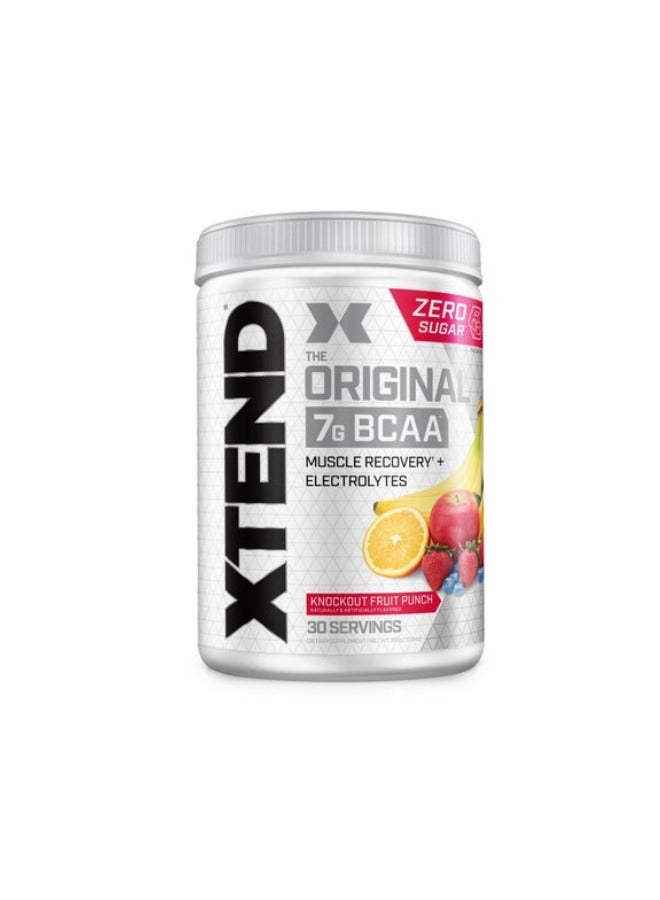 Xtend The Original 7G BCAA Muscle Recovery + Electrolytes, Knockout Fruitpunch Flavor - 30 Servings