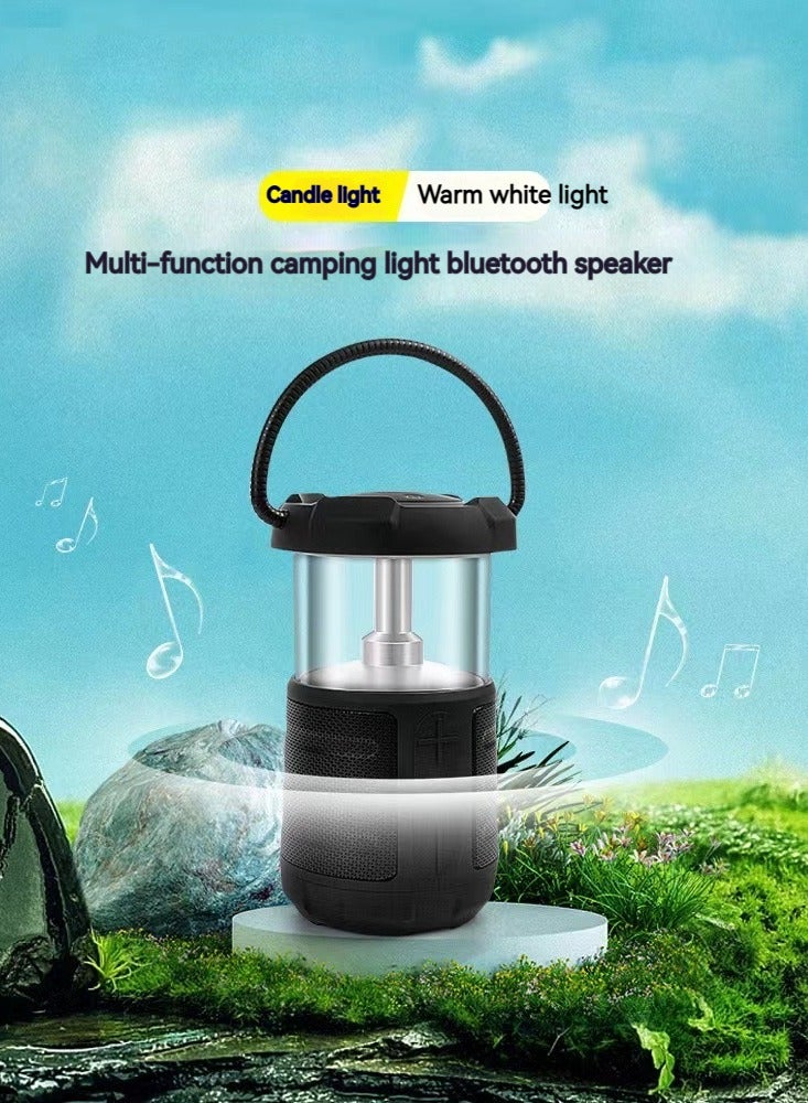 Outdoor Camping Light Led Retro Handheld Tent Light Convenient Usb Charging Bluetooth Sound Camping Light（Green）