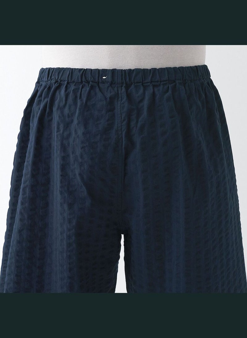 Men's Side Seamless Seersucker Short Sleeve Pajama