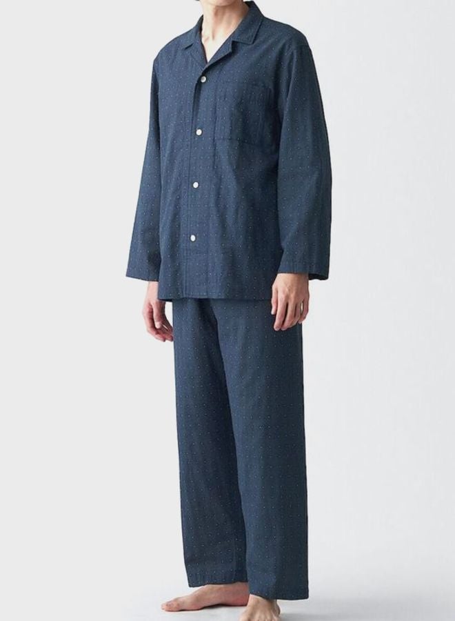 Side Seamless Double Gauze Long Sleeves Pajamas
