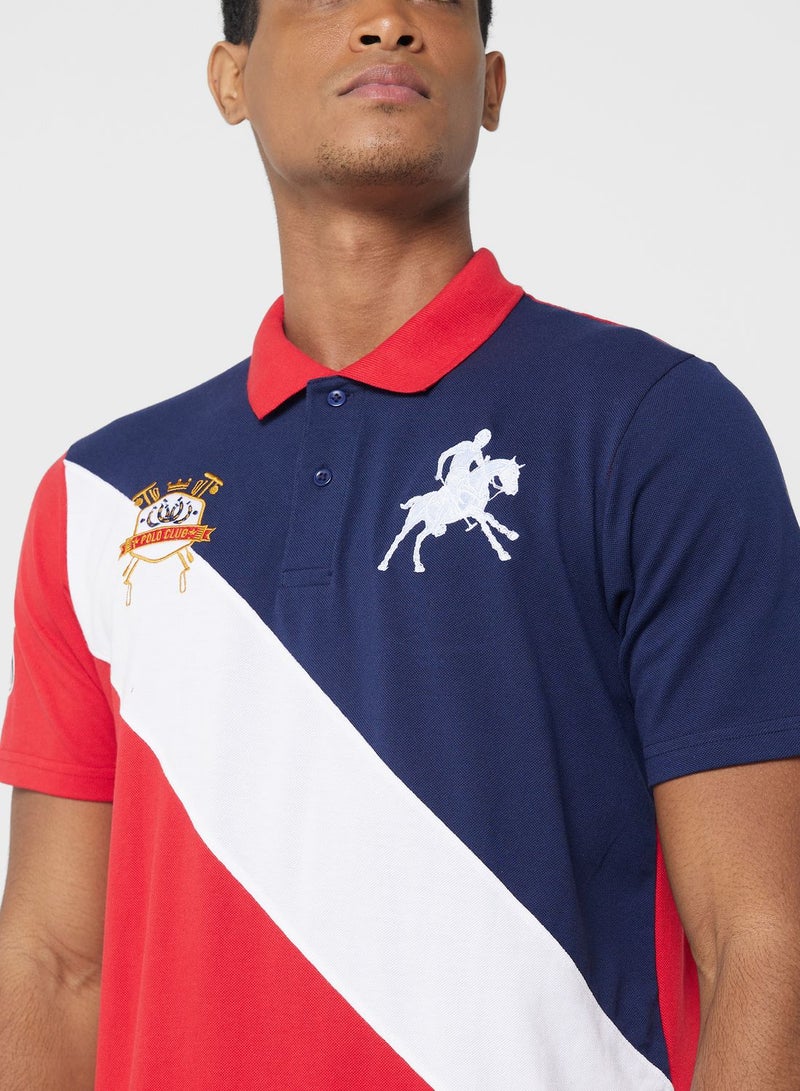 Colourblock Polo Shirt
