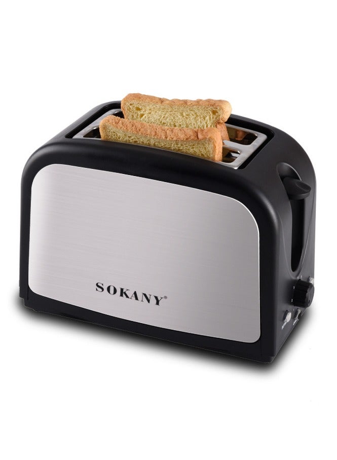 Bread Toaster, Pop-up, Stainless Steel and Plastic, 800W