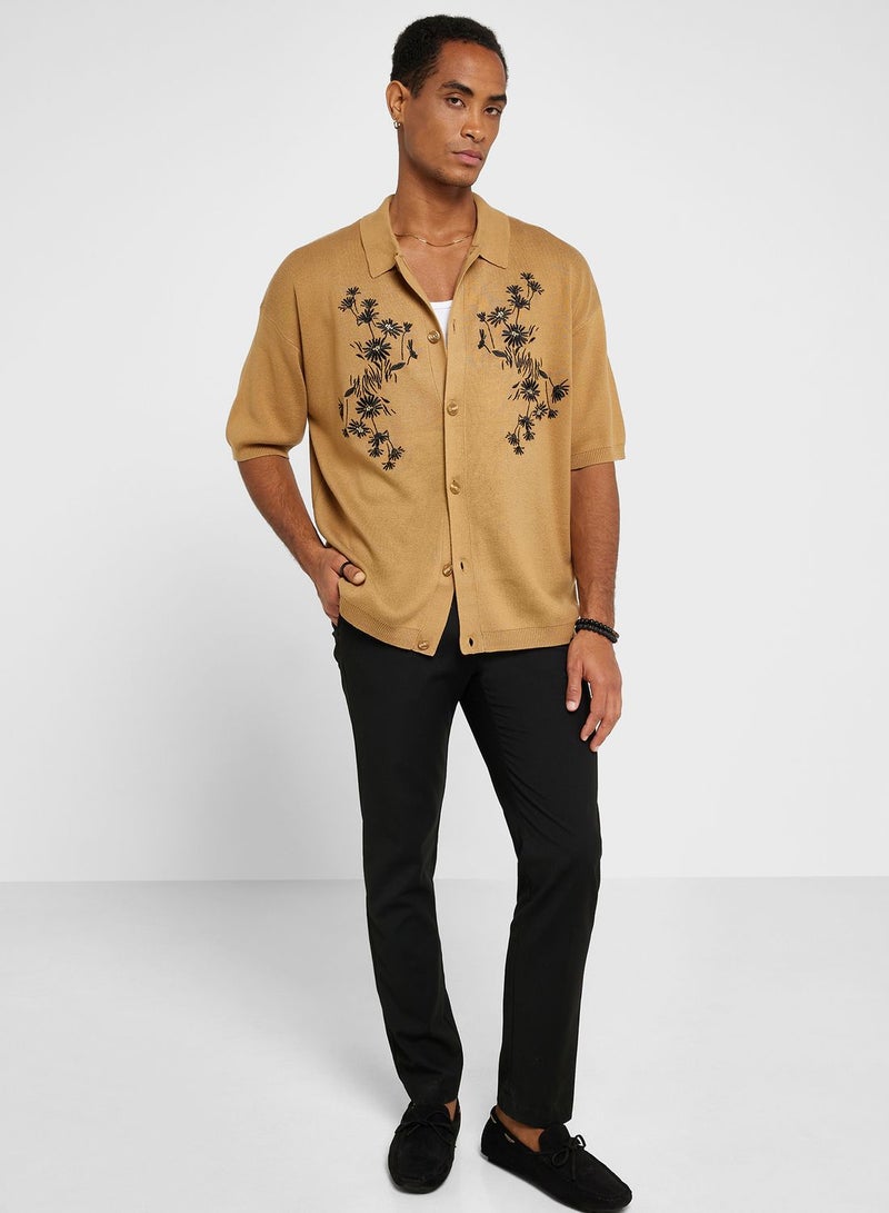 Embroidered Relaxed Fit Shirt