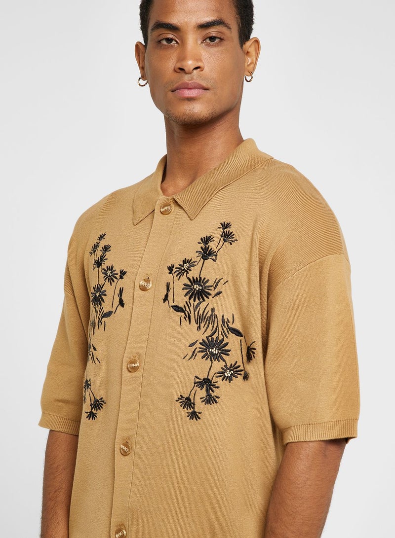 Embroidered Relaxed Fit Shirt